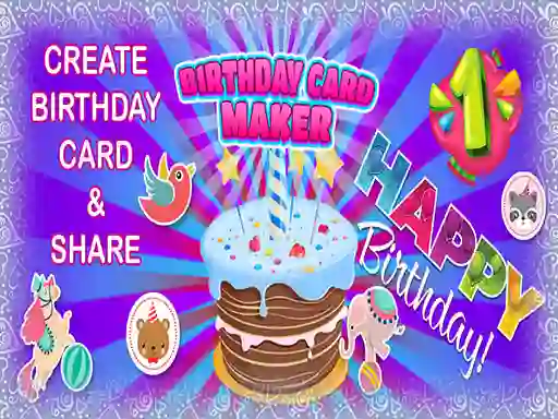 Logħba Birthday Card Maker onlajn