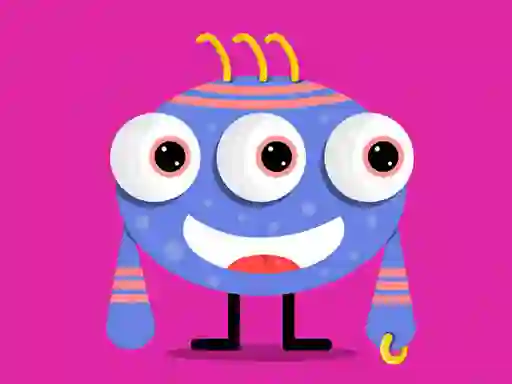 Logħba Cute Little Monsters Memory onlajn