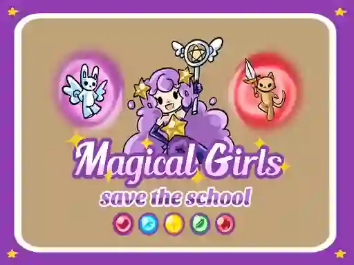 Logħba Magical Girls Save the School onlajn