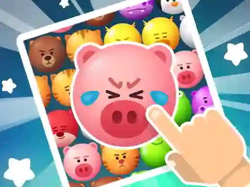 Logħba Crazy Zoo Swipe Match 3 Puzzle onlajn