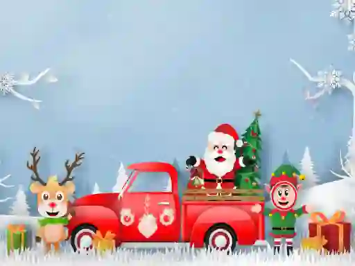 Logħba Christmas Trucks Differences onlajn