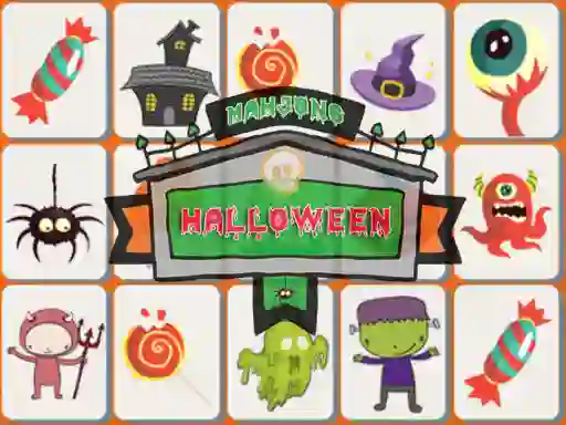 Logħba Halloween Mahjong onlajn