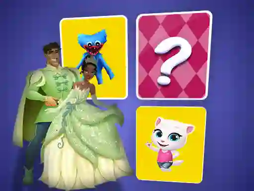 Logħba The Princess and the Frog Memory Card Match onlajn