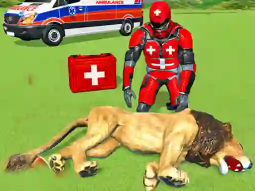 Logħba Animal Rescue Robot Hero onlajn