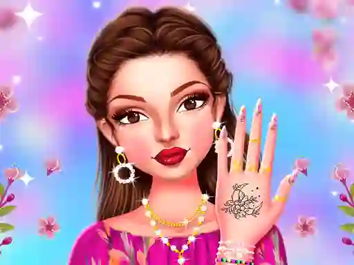Logħba Celebrity Spring Manicure Design onlajn