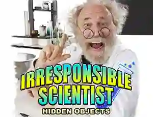 Logħba Irresponsible Scientist Hidden objects onlajn