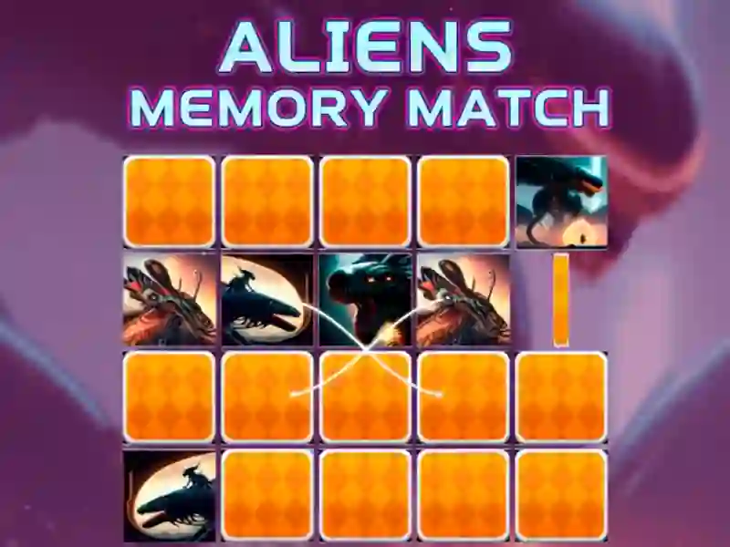 Logħba Aliens Memory Match onlajn