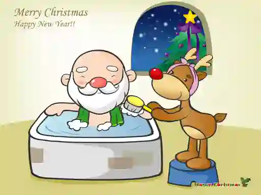 Logħba Funny Christmas Puzzle onlajn