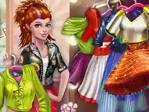 Logħba Sery Shopping Day Dolly Dress Up onlajn