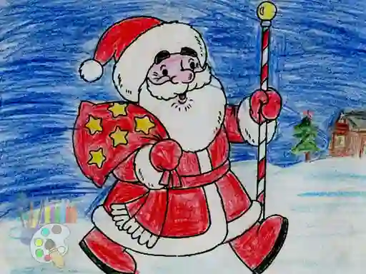 Logħba Santa Claus Coloring onlajn