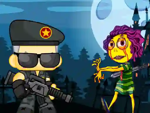 Logħba Zombie Shooter 2d onlajn