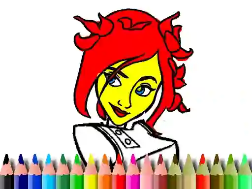 Logħba Back To School: Cute Girl Coloring onlajn