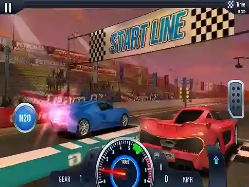 Logħba Fast Line Furious Car Racing onlajn