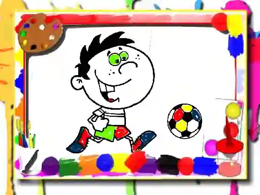 Logħba Football Coloring Time onlajn