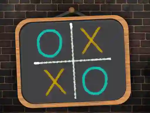 Logħba Tic Tac Toe blackboard onlajn