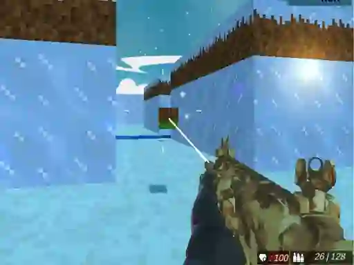 Logħba Blocky Swat Shooting Iceworld Multiplayer onlajn