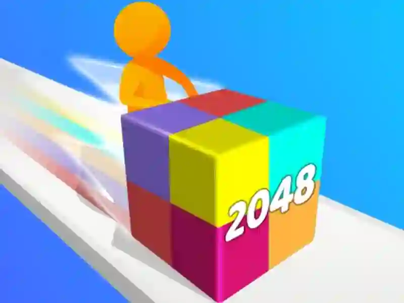 Logħba Geometry Stack 2048 Run onlajn