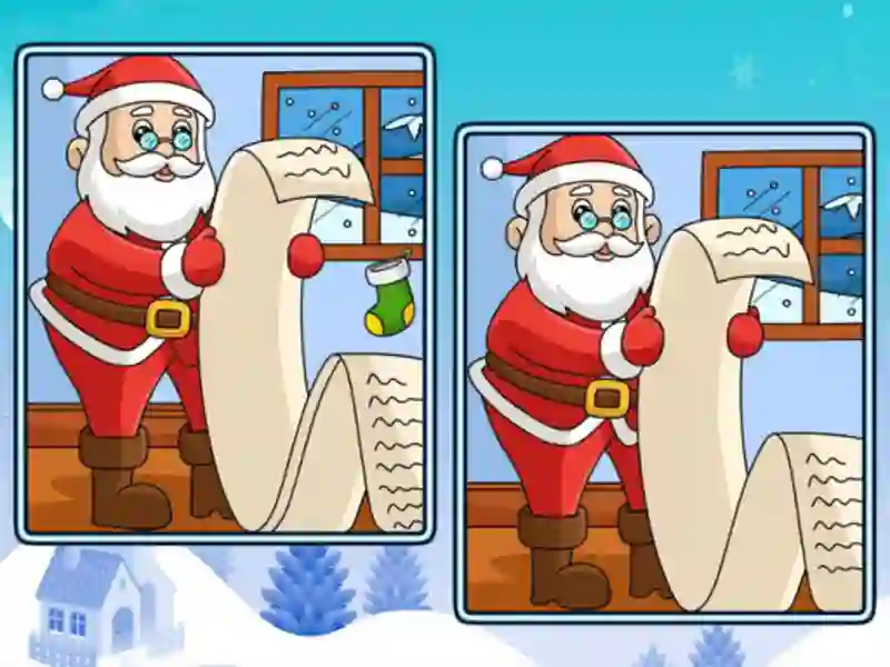 Logħba Christmas Spot the Difference onlajn