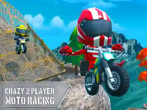 Logħba Crazy 2 Player Moto Racing onlajn