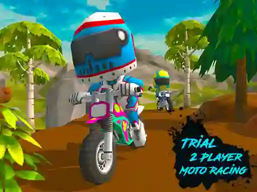 Logħba Trial 2 Player Moto Racing onlajn