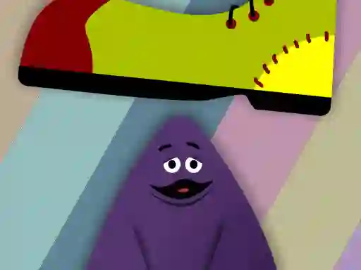 Logħba Grimace vs giant clown shoes onlajn