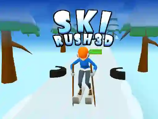 Logħba Ski Rush 3d onlajn