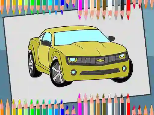 Logħba American Cars Coloring Book onlajn