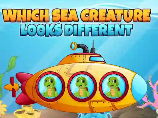 Logħba Which Sea Creature Looks Different onlajn