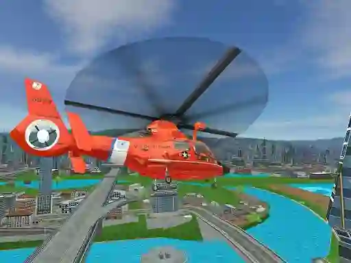 Logħba 911 Rescue Helicopter Simulation 2020 onlajn