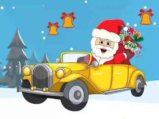 Logħba Christmas Cars Find the Bells onlajn