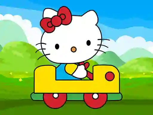 Logħba Cute Kitty Car Jigsaw onlajn