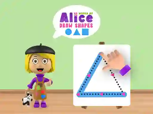Logħba World of Alice Draw Shapes onlajn