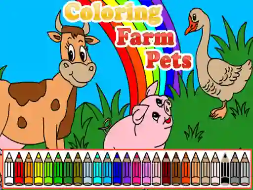 Logħba Coloring Farm Pets onlajn