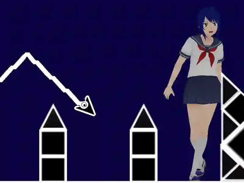 Logħba Space Geometry Dash Waves onlajn