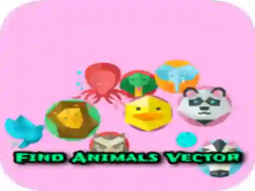 Logħba Find Animals Vector onlajn