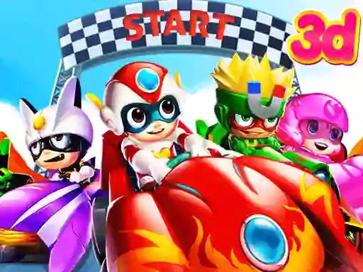 Logħba Cartoon Racing 3D onlajn