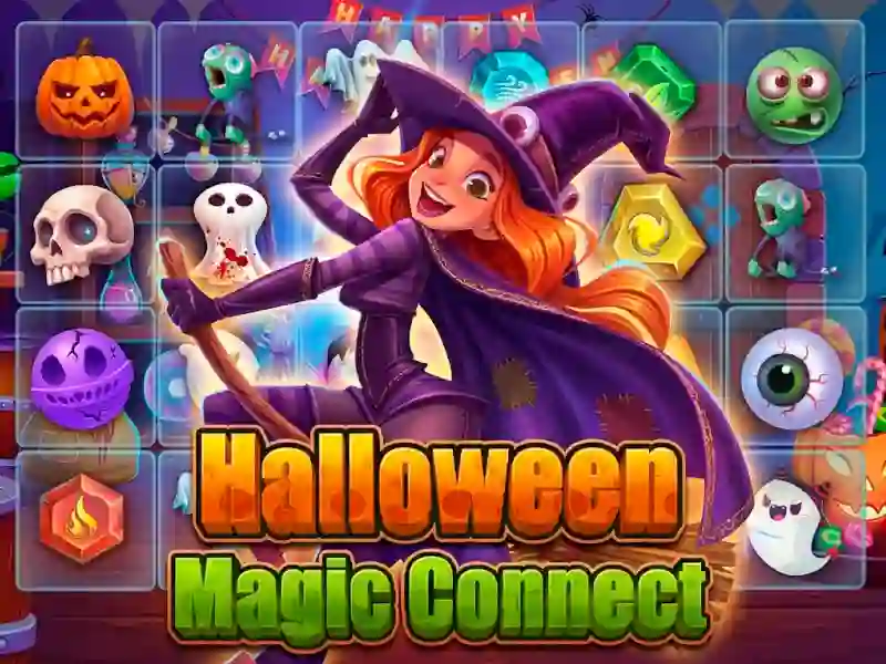 Logħba Halloween Magic Connect onlajn
