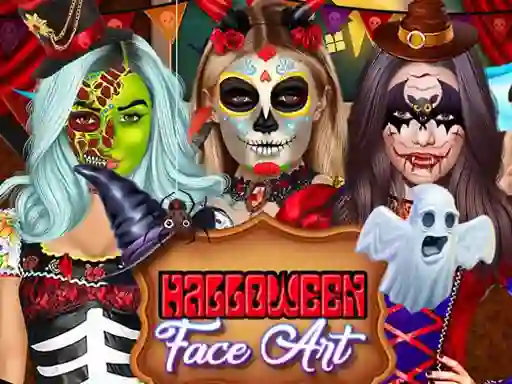Logħba Kylie Jenner Halloween Face Art onlajn