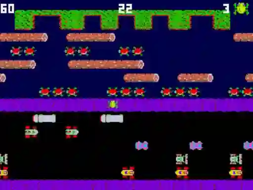 Logħba Clumpsy Frogger 2D onlajn