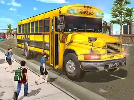 Logħba City School Bus Driving onlajn