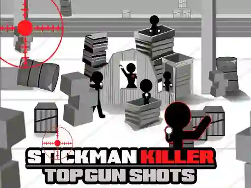 Logħba Stickman Killer Top gun Shots onlajn