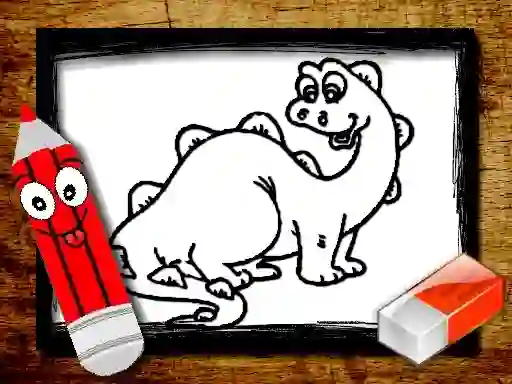 Logħba Back To School: Dinosaur Coloring Book onlajn