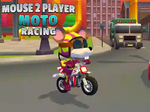 Logħba Mouse 2 Player Moto Racing onlajn