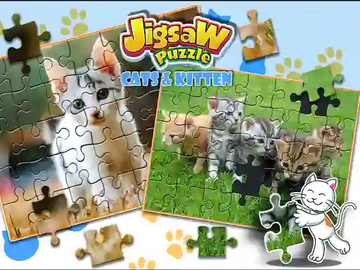 Logħba Jigsaw Puzzle Cats & Kitten onlajn