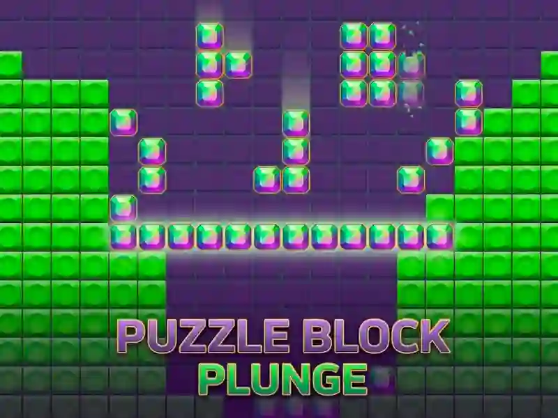 Logħba Puzzle Block Plunge onlajn