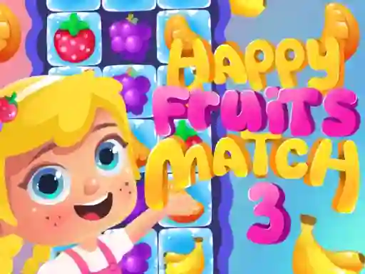 Logħba Happy Fruits Match3 onlajn