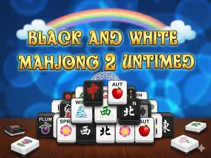 Logħba Mahjong Black White 2 Untimed onlajn