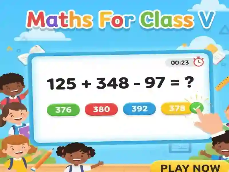 Logħba Maths For Class V onlajn