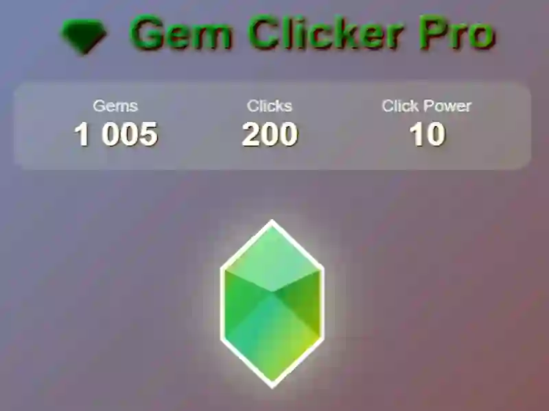 Logħba Gem clicker pro onlajn