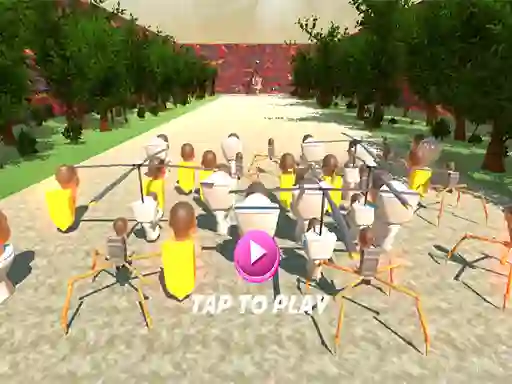 Logħba SQUID TOILET 3D onlajn